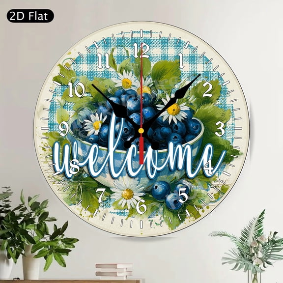 Happy New Year Big Ben London Fireworks Cityscape Round Wall Clock Silent Decorative Holiday Home Decor