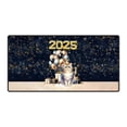 thumbnail image 1 of Happy New Year British Shorthair Welcome 2025 Balloon Firework Party Desk Mat Full Keyboard Mouse Pad Cat Lover Kitten Owner Gifts Large Mousepad - 01014, 1 of 5