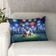 thumbnail image 1 of Happy New Year Bulldog Family Cheer Winter Midnight Firework Pillowcase Double Sided Dog Lover Gifts Idea Pillow Case Covers - 02025, 1 of 3