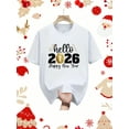 thumbnail image 1 of Happy New Year & Christmas Family T-Shirt for Kids,100% Cotton Made Comfy Fabric,New Year's T-shirt, 1 of 5