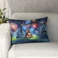 thumbnail image 1 of Happy New Year Cocker Spaniel Family Cheer Winter Midnight Firework Pillowcase Double Sided Cockers Dog Lover Gifts Pillow Case Covers - 02025, 1 of 3