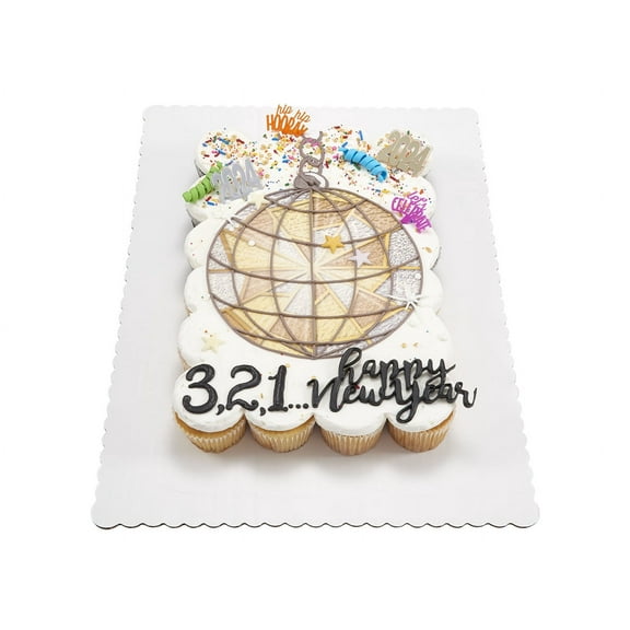 Happy New Year Cupcake Cake