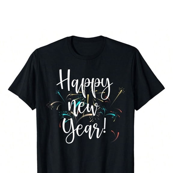 Happy New Year Day Eve Party Fireworks,Family Matching T-S1HirtWoM1en's Plus Size T S1Hirt
