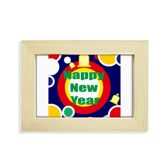 Happy New Year Day Wishes Desktop Decorate Photo Frame Picture Art Painting 5x7 inch