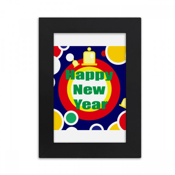 Happy New Year Day Wishes Desktop Photo Frame Picture Display Art Painting Exhibit