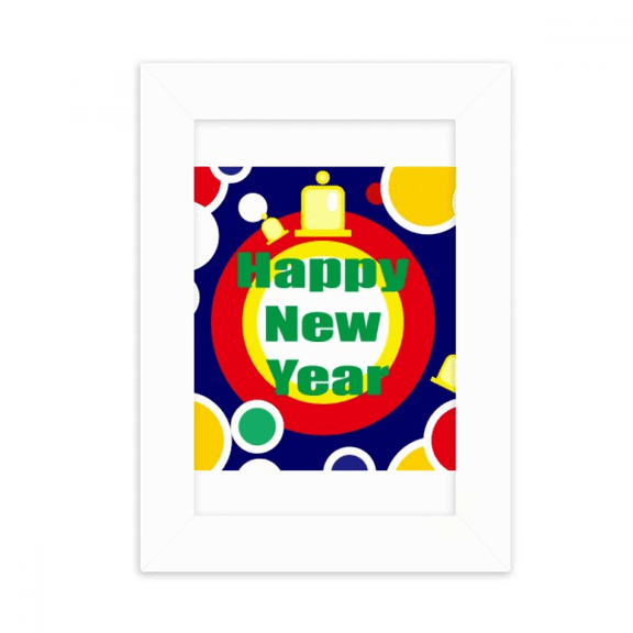 Happy New Year Day Wishes Desktop Photo Frame Picture Display Decoration Art Painting