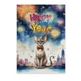 thumbnail image 1 of Happy New Year with Devon Rex Fireworks Holiday Xmas Winter 2025 Vertical Matte Canvas Poster Cat Lover Kitten Owner Gifts Wall Art Home Decor - 00025, 1 of 5