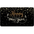 thumbnail image 1 of Happy New Year Door Mat Outdoor for Front Door Decorations,Happy Holidays Black Welcome Doormat,Christmas Xmas Winter Floor Mat Rug for Porch Entrance Farmhouse Decor 30" x 17", 1 of 6