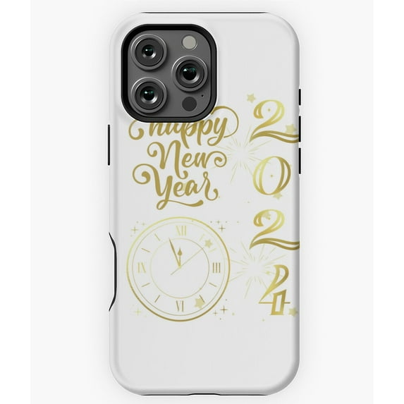 Happy New Year Eve Party Countdown Phone Case for iPhone 16 15 14 13 12 11 Pro Max Chic Phone
