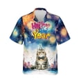 thumbnail image 1 of Happy New Year with Exotic Shorthair Fireworks Holiday Xmas Winter 2025 Hawaiian Shirt Breathable Summer Unisex Merch Cat Lover Kitten Owner Gifts - 00025, 1 of 6
