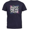 thumbnail image 1 of Happy New Year Fireworks Navy Adult T-Shirt - Large, 1 of 1