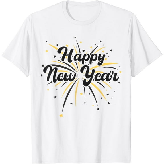 Happy New Year Fireworks New Years Eve Party Women Men Kids T-Shirt