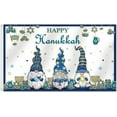 thumbnail image 1 of Happy New Year Flag 3x5 Ft Double Sided, Black Golden New Year Gnome Flag, Winter Holiday Fireworks Clock Gnome New Year Eve Banner with Brass Grommets for Yard Porch Outdoor Decor (A), 1 of 10