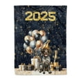 thumbnail image 1 of Happy New Year German Shorthaired Pointer Welcome 2025 Balloon Firework Party Cozy Fleece Blanket GSP Lover Dog Gift Warm Soft Throw Blanket - 01014, 1 of 5