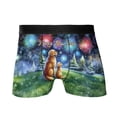 thumbnail image 1 of Happy New Year Golden Retriever Family Cheer Winter Midnight Firework All Over Print Boxer Briefs Underwear for Men Dad Goldens Dog Lover Gifts Idea - 02025, 1 of 6