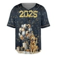 thumbnail image 1 of Happy New Year Golden Retriever Welcome 2025 Balloon Firework Party All Over Print 3D Baseball Shirt Goldens Dog Lover Gifts Idea Softball Sport - 01014, 1 of 6