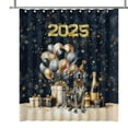 thumbnail image 1 of Happy New Year Great Dane Welcome 2025 Balloon Firework Party Shower Curtain Danes Dog Lover Gifts Waterproof Bathroom Bathtub Curtain - 01014, 1 of 5