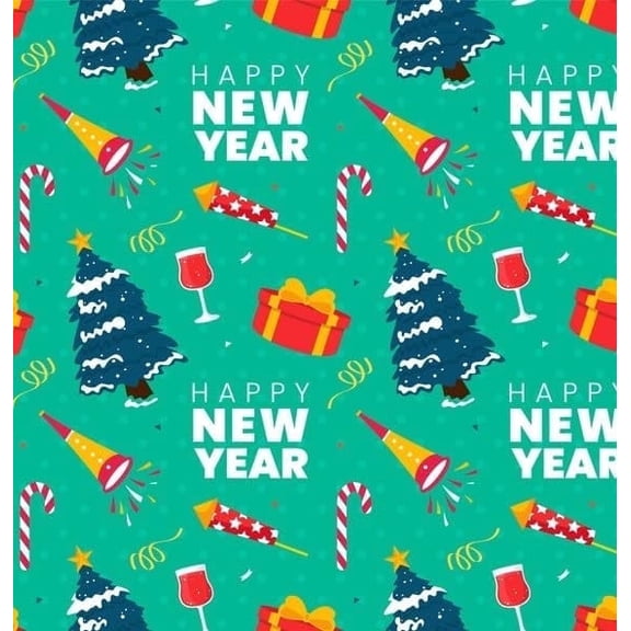 Happy New Year Chocolate Transfer Sheet, by Tnct.