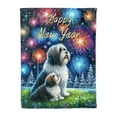 thumbnail image 1 of Happy New Year Havanese Family Cheer Winter Midnight Firework Cozy Fleece Blanket Havanese Dog Lover Gifts Idea Warm Soft Throw Blanket - 02025, 1 of 5