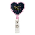 thumbnail image 1 of Happy New Year Heart Lanyard Retractable Reel Badge ID Card Holder, 1 of 3