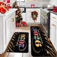thumbnail image 1 of Happy New Year Kitchen Rug Set 2026 RAINBOW Gradient with Golden Stars Firework Design Indoor Outdoor Entrance Mats for Home Living Room Kitchen Bedroom Hallway, 1 of 10
