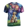 thumbnail image 1 of Happy New Year Labrador Retriever Family Cheer Winter Midnight Firework All Over Print 3D Shirt Unisex Merch Lab Dog Lover Gifts - 02025, 1 of 6