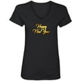thumbnail image 1 of Happy New Year Ladies V Neck Tee Shirt, 1 of 5