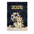 thumbnail image 1 of Happy New Year Manx Welcome 2025 Balloon Firework Party Vertical Matte Canvas Poster Cat Lover Kitten Owner Gifts Wall Art Home Decor - 01014, 1 of 5