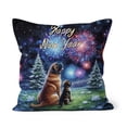 thumbnail image 1 of Happy New Year Mastiff Family Cheer Winter Midnight Firework Pillow Cushion Double Sided Mastiffs Dog Lover Gifts Idea Throw Pillow - 02025, 1 of 4
