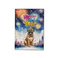 thumbnail image 1 of Happy New Year with Mastiff Fireworks Holiday Xmas Winter 2025 Travel Passport Wallet Mastiffs Dog Lover Gifts Idea PU Leather Passport Holder Cover - 00025, 1 of 5
