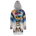 thumbnail image 1 of Happy New Year with Miniature American Shepherd Fireworks Holiday Xmas Winter 2025 All Over Print 3D Hooded Duffle Toggle Coat MAS Dog Lover Gifts - 00025, 1 of 6