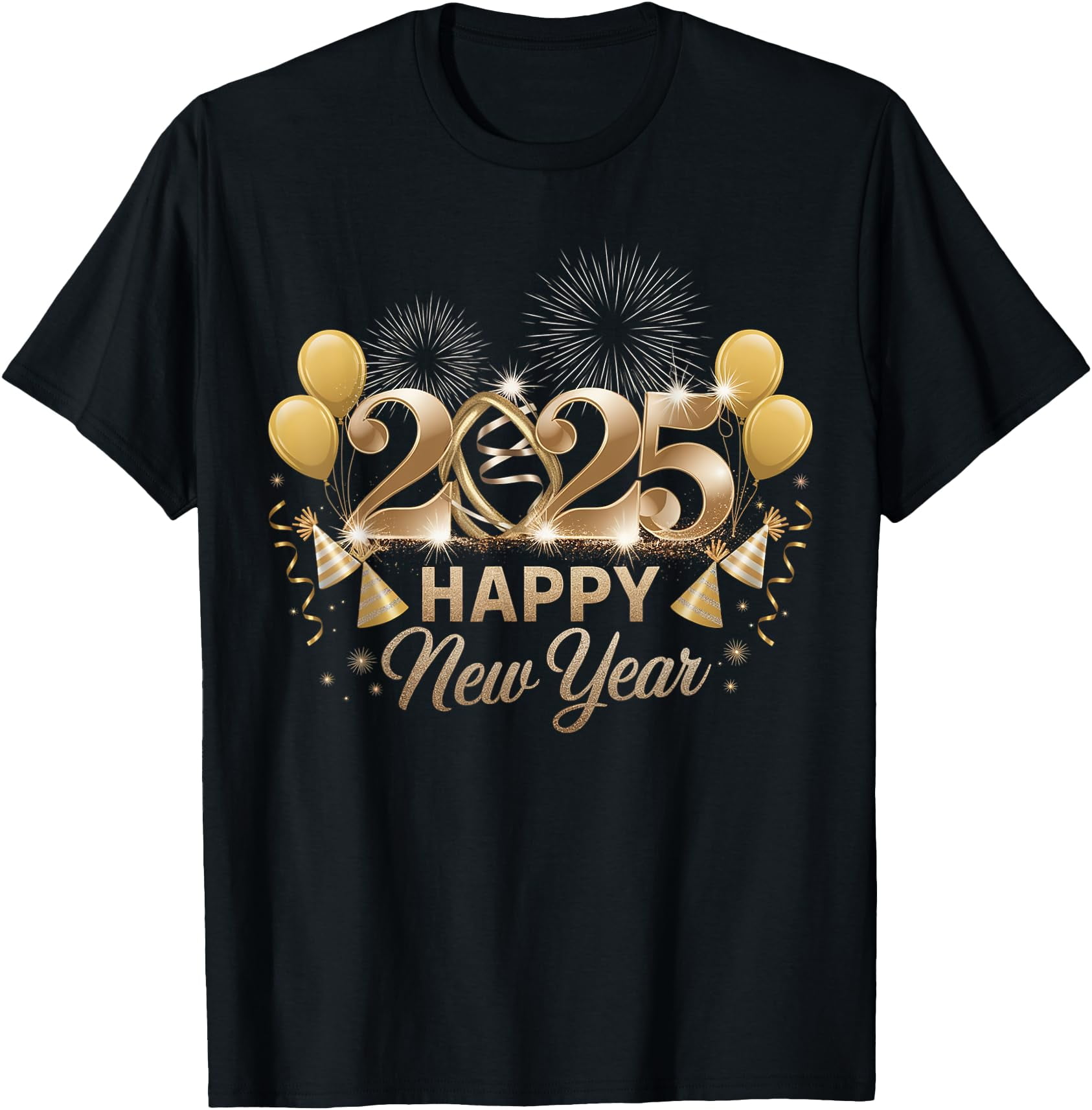 Happy New Year Party 2025 Family Matching TShirt