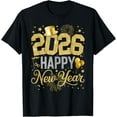 thumbnail image 1 of Happy New Year Party 2026 Ballon Family Matching Men Women T-Shirt Shirts, 1 of 4