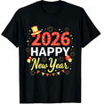 thumbnail image 1 of Happy New Year Party 2026 Ballon Family Matching Men Women T-Shirt, 1 of 4