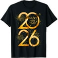 thumbnail image 1 of Happy New Year Party Supplies 2026 Family Matching Fireworks T-Shirt TShirt, 1 of 4