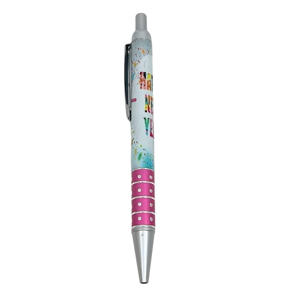 Happy New Year Pen with Soft Grip: 1CT