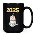thumbnail image 1 of Happy New Year Persian Welcome 2025 Balloon Firework Party Mug Cat Lover Kitten Owner Gifts Coffee Tea Cup - 01014, 1 of 4