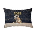 thumbnail image 1 of Happy New Year Pomeranian Welcome 2025 Balloon Firework Party Quilt Pillowcase Pom Dog Lover Gifts Throw Pillow Cover Bed Home Decor - 01014, 1 of 5