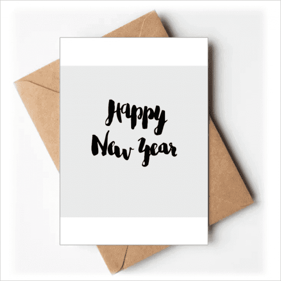 Happy New Year Quote Handwrite Greeting Cards You are Invited Invitations