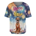 thumbnail image 1 of Happy New Year with Rhodesian Ridgeback Fireworks Holiday Xmas Winter 2025 All Over Print 3D Baseball Shirt Ridgebacks Dog Lover Gifts Softball Sport - 00025, 1 of 6
