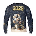 thumbnail image 1 of Happy New Year Rottweiler Welcome 2025 Balloon Firework Party All Over Print 3D Sweatshirt Unisex Merch Rottie Dog Lover Gifts Idea - 01014, 1 of 6