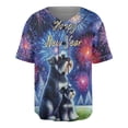 thumbnail image 1 of Happy New Year Schnauzer Family Cheer Winter Midnight Firework All Over Print 3D Baseball Shirt Miniature Schnauzer Dog Lover Softball Sport - 02025, 1 of 6