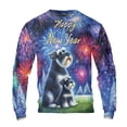 thumbnail image 1 of Happy New Year Schnauzer Family Cheer Winter Midnight Firework All Over Print 3D Sweatshirt Unisex Merch Miniature Schnauzer Dog Lover - 02025, 1 of 6