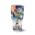 thumbnail image 1 of Happy New Year with Scottish Fold Fireworks Holiday Xmas Winter 2025 30oz Stainless Steel Tumbler Insulated Cup with Lid Cat Lover Kitten Owner Gifts - 00025, 1 of 5