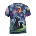 thumbnail image 1 of Happy New Year Scottish Terrier Family Cheer Winter Midnight Firework All Over Print 3D Shirt Unisex Merch Scottie Dog Lover Gifts - 02025, 1 of 6