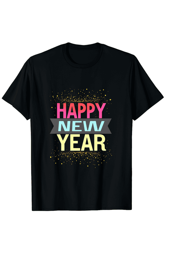 Happy New Year Shirt for Men Christmas Shirts Holiday Party Family Tshirt 2026 New Years Day Eve Gift Tops Graphic Tee T-Shirt for Men Women
