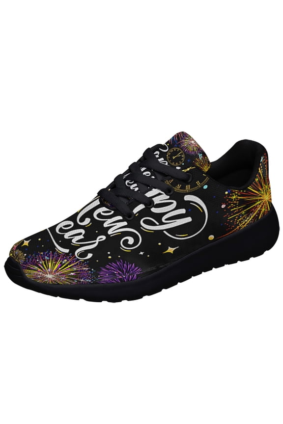 Happy New Year Shoes Sneakers Black Size 8