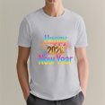 thumbnail image 1 of Happy New Year T-Shirt, 100% Cotton Made Comfy Fabric, 2026 New Year's T-shirt, Gray M, 1 of 6