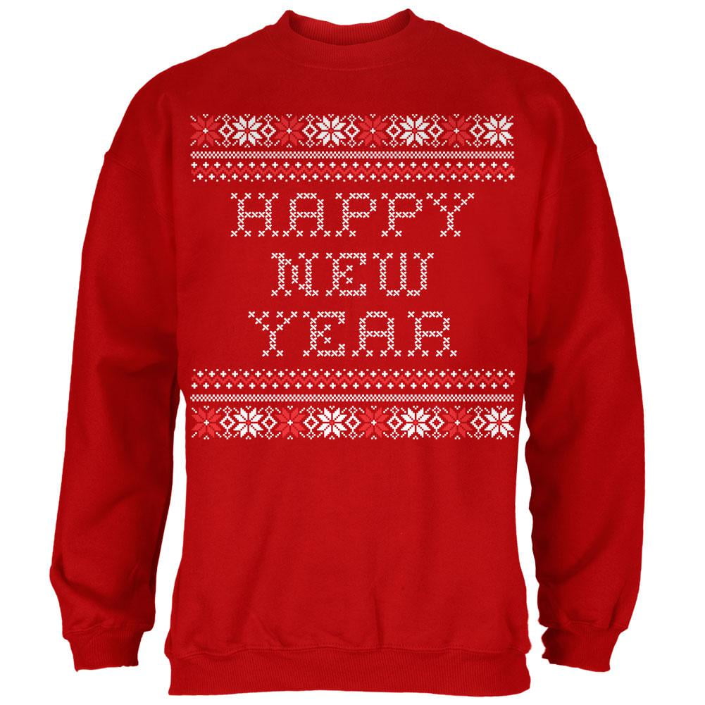 Ugly Christmas Sweater Red Crew Neck Sweatshirt Jordan Ubuy