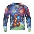 thumbnail image 1 of Happy New Year Vizsla Family Cheer Winter Midnight Firework All Over Print 3D Sweatshirt Unisex Merch Vizslas Dog Lover Gifts Idea - 02025, 1 of 6